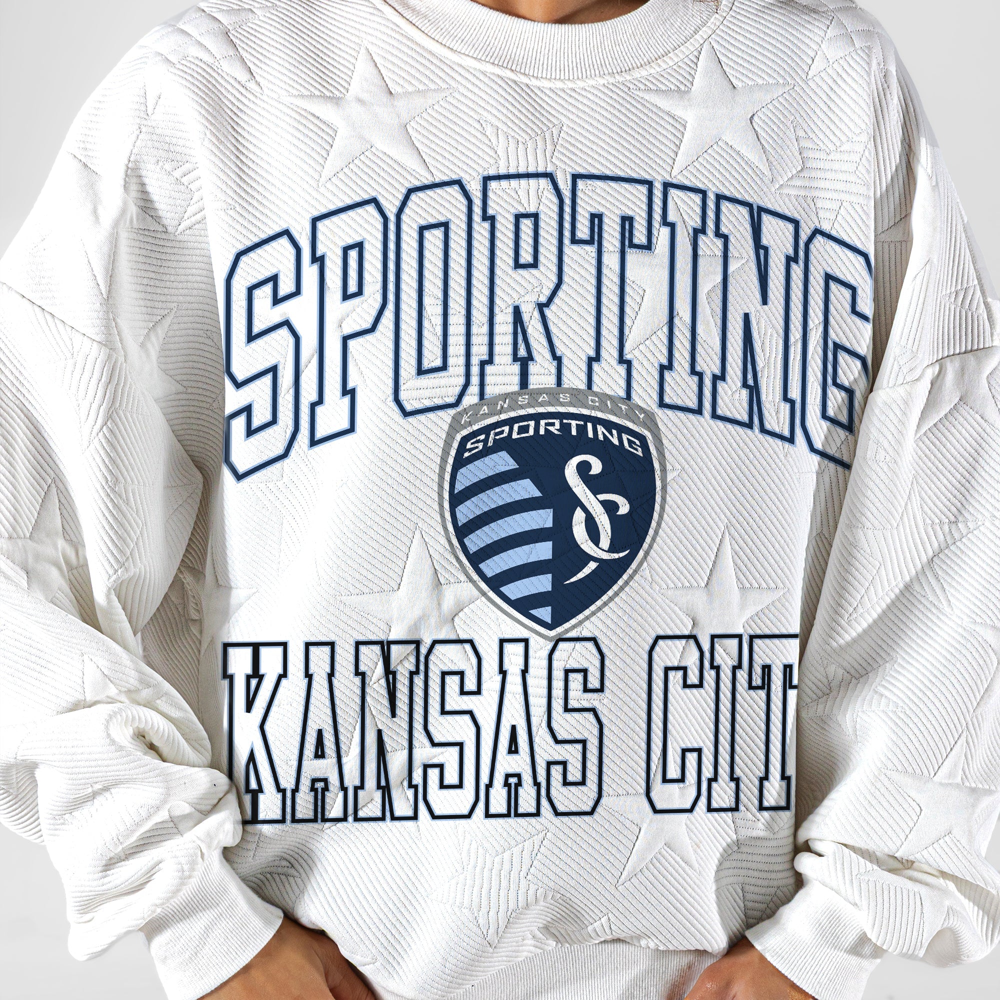 SPORTING KANSAS CITY BIG PLAY ENERGY EMBOSSED STAR CREWNECK