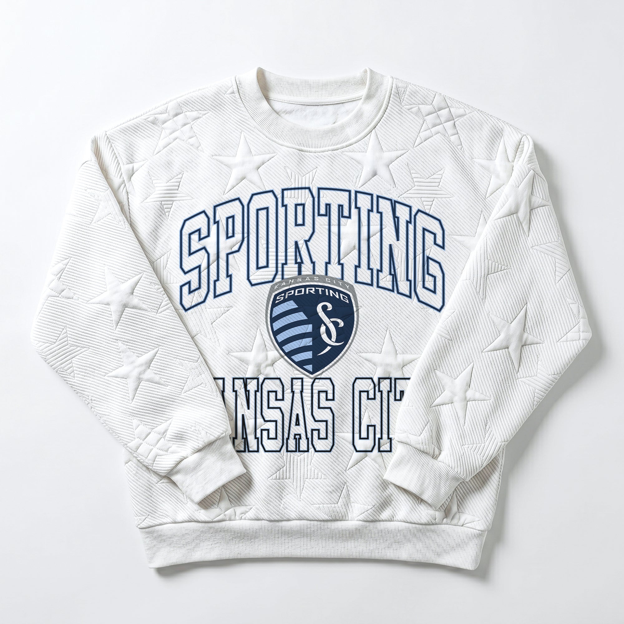 SPORTING KANSAS CITY BIG PLAY ENERGY EMBOSSED STAR CREWNECK