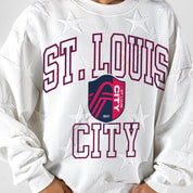ST. LOUIS CITY SC BIG PLAY ENERGY EMBOSSED STAR CREWNECK