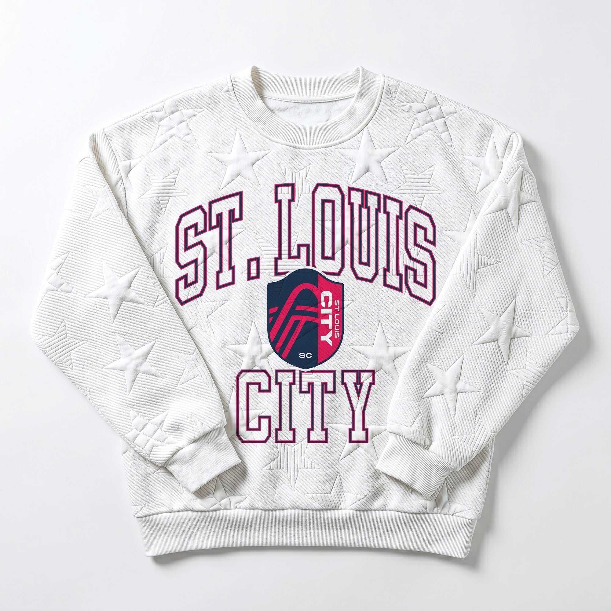 ST. LOUIS CITY SC BIG PLAY ENERGY EMBOSSED STAR CREWNECK