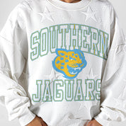 SOUTHERN JAGUARS BIG PLAY ENERGY EMBOSSED STAR CREWNECK