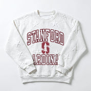 STANFORD CARDINAL BIG PLAY ENERGY EMBOSSED STAR CREWNECK