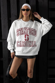 STANFORD CARDINAL BIG PLAY ENERGY EMBOSSED STAR CREWNECK