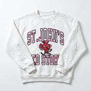 ST. JOHN'S RED STORM BIG PLAY ENERGY EMBOSSED STAR CREWNECK
