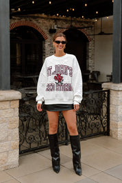 ST. JOHN'S RED STORM BIG PLAY ENERGY EMBOSSED STAR CREWNECK