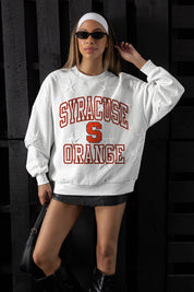 SYRACUSE ORANGE BIG PLAY ENERGY EMBOSSED STAR CREWNECK