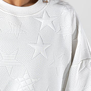 TAMPA BAY BUCCANEERS BIG PLAY ENERGY EMBOSSED STAR CREWNECK