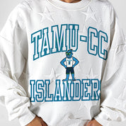 TEXAS A&M-CORPUS CHRISTI ISLANDERS BIG PLAY ENERGY EMBOSSED STAR CREWNECK