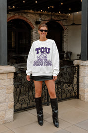 TCU HORNED FROGS BIG PLAY ENERGY EMBOSSED STAR CREWNECK