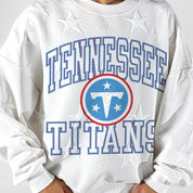 TENNESSEE TITANS BIG PLAY ENERGY EMBOSSED STAR CREWNECK