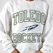 TOLEDO ROCKETS BIG PLAY ENERGY EMBOSSED STAR CREWNECK