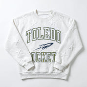 TOLEDO ROCKETS BIG PLAY ENERGY EMBOSSED STAR CREWNECK
