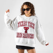TEXAS TECH RED RAIDERS BIG PLAY ENERGY EMBOSSED STAR CREWNECK