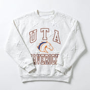 UT ARLINGTON MAVERICKS BIG PLAY ENERGY EMBOSSED STAR CREWNECK