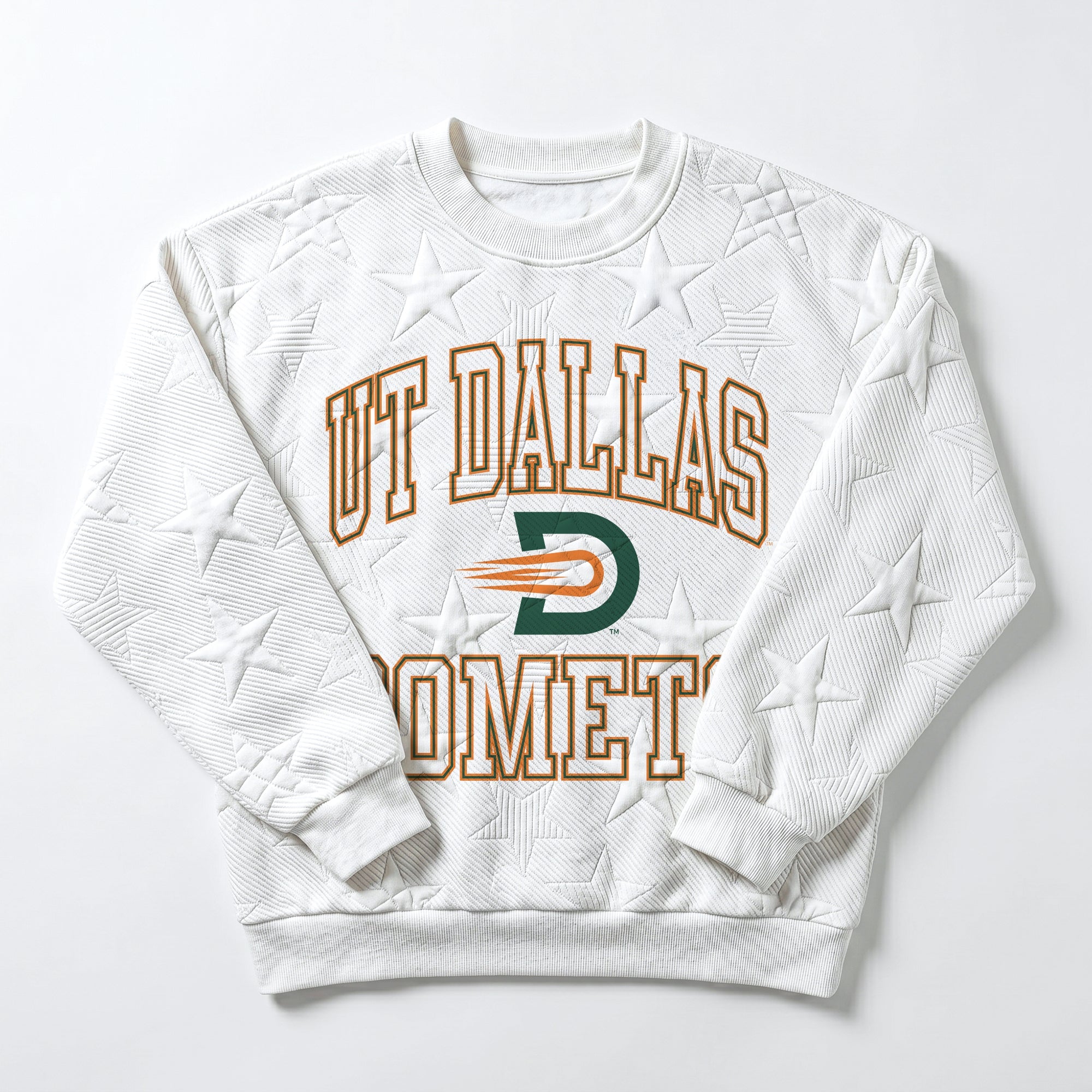 TEXAS AT DALLAS COMETS BIG PLAY ENERGY EMBOSSED STAR CREWNECK