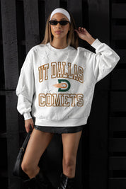 TEXAS AT DALLAS COMETS BIG PLAY ENERGY EMBOSSED STAR CREWNECK