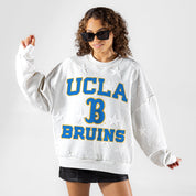 UCLA BRUINS BIG PLAY ENERGY EMBOSSED STAR CREWNECK
