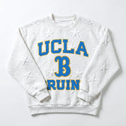 UCLA BRUINS BIG PLAY ENERGY EMBOSSED STAR CREWNECK