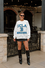 UCLA BRUINS BIG PLAY ENERGY EMBOSSED STAR CREWNECK