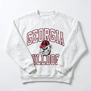 GEORGIA BULLDOGS BIG PLAY ENERGY EMBOSSED STAR CREWNECK