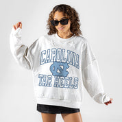 NORTH CAROLINA TAR HEELS BIG PLAY ENERGY EMBOSSED STAR CREWNECK