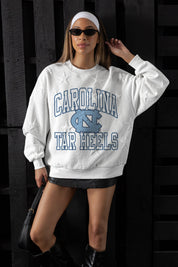 NORTH CAROLINA TAR HEELS BIG PLAY ENERGY EMBOSSED STAR CREWNECK