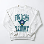 UNC WILMINGTON SEAHAWKS BIG PLAY ENERGY EMBOSSED STAR CREWNECK