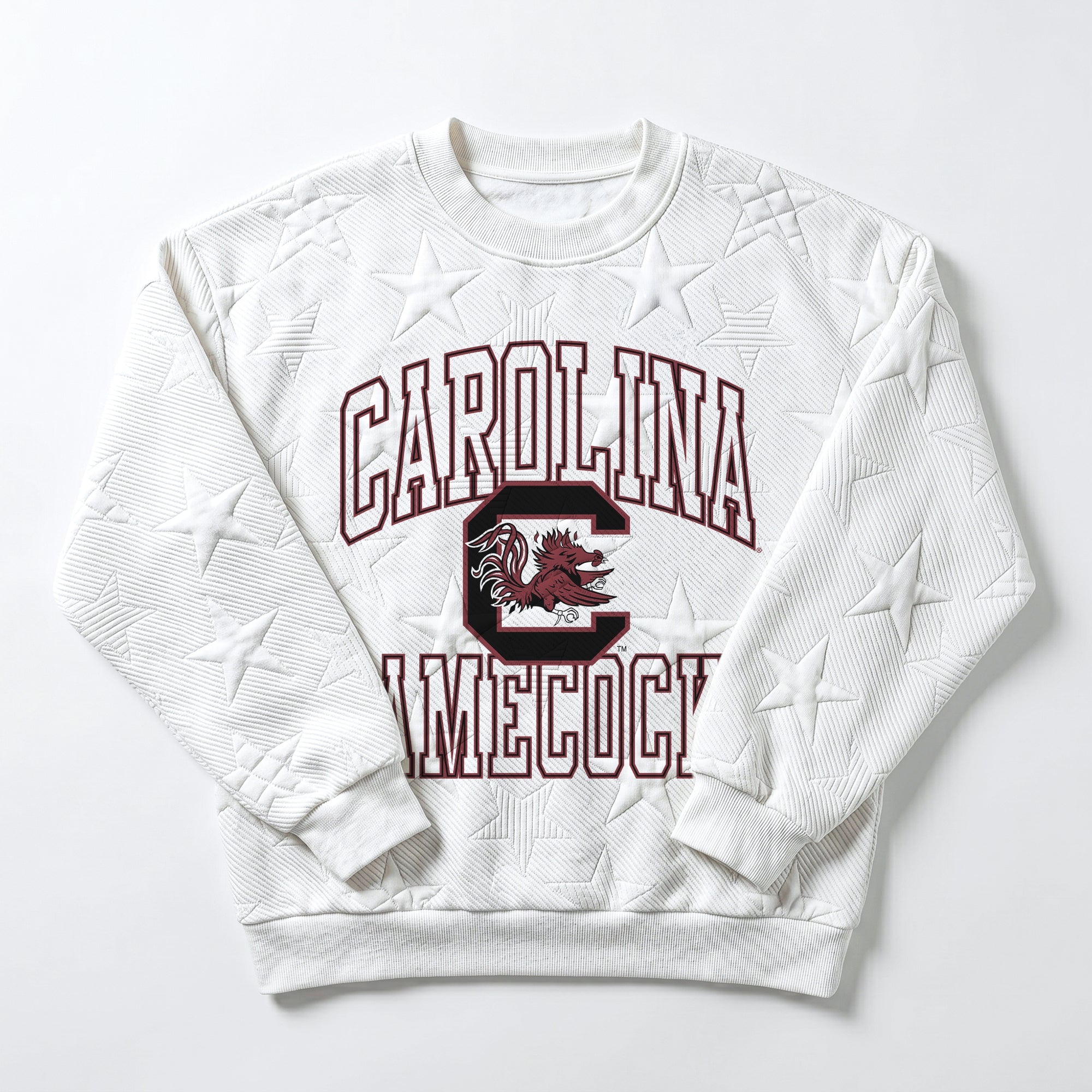SOUTH CAROLINA GAMECOCKS BIG PLAY ENERGY EMBOSSED STAR CREWNECK