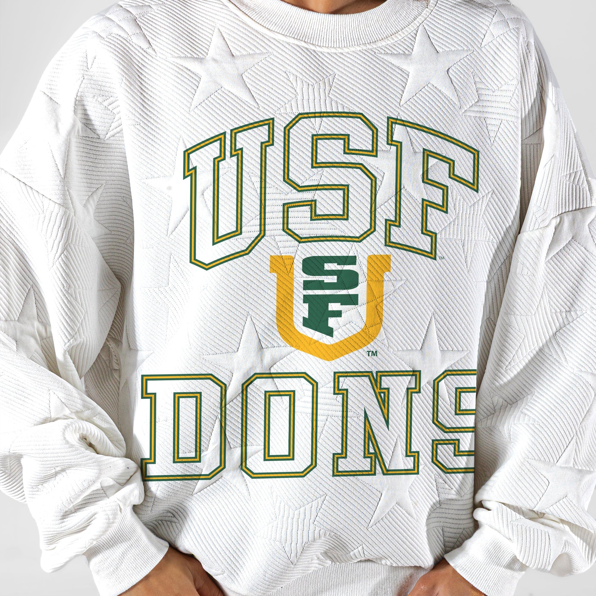 SAN FRANCISCO DONS BIG PLAY ENERGY EMBOSSED STAR CREWNECK
