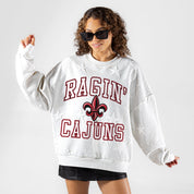 LOUISIANA RAGIN' CAJUNS BIG PLAY ENERGY EMBOSSED STAR CREWNECK