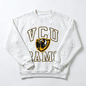VIRGINIA COMMONWEALTH RAMS BIG PLAY ENERGY EMBOSSED STAR CREWNECK