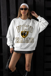 VIRGINIA COMMONWEALTH RAMS BIG PLAY ENERGY EMBOSSED STAR CREWNECK