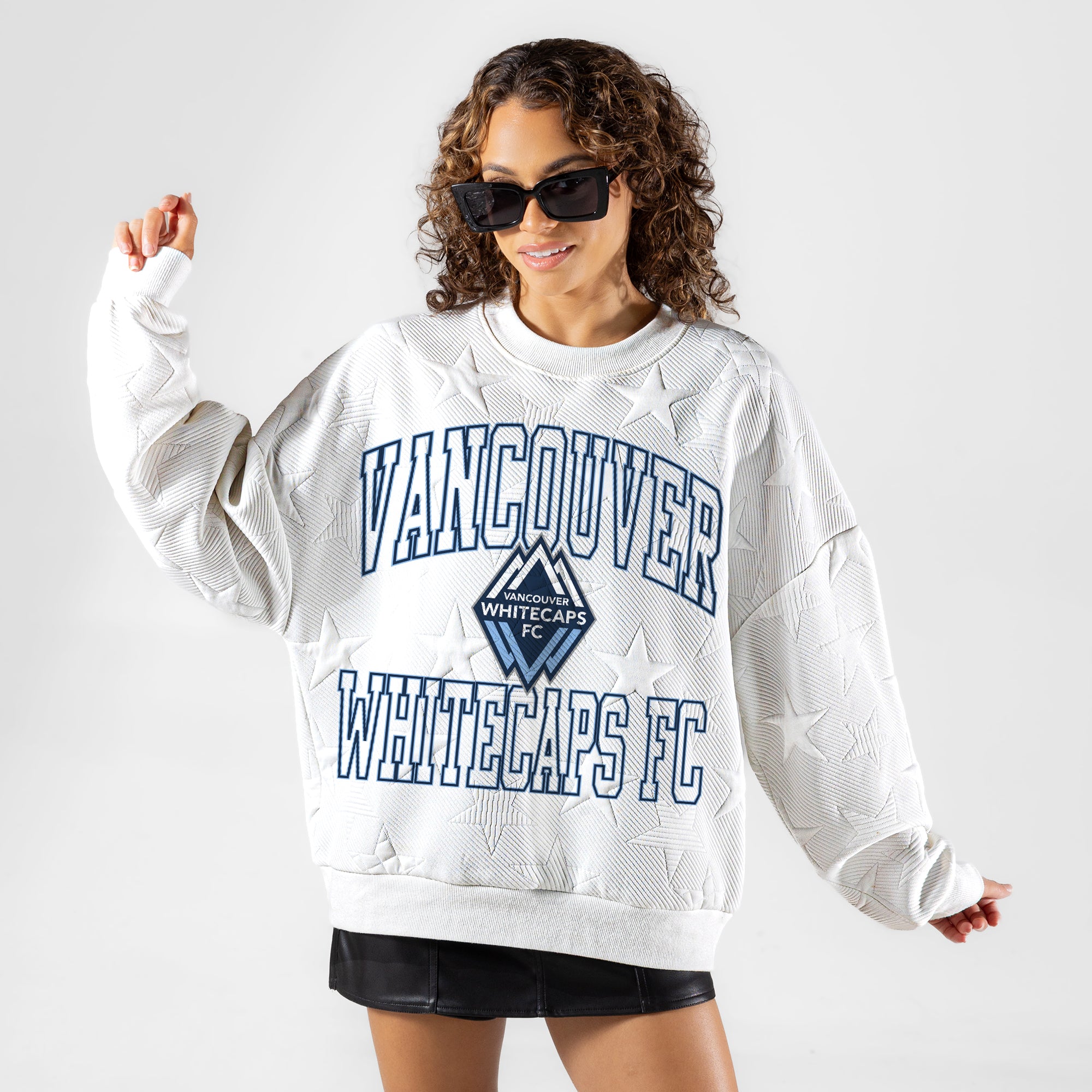 VANCOUVER WHITECAPS FC BIG PLAY ENERGY EMBOSSED STAR CREWNECK