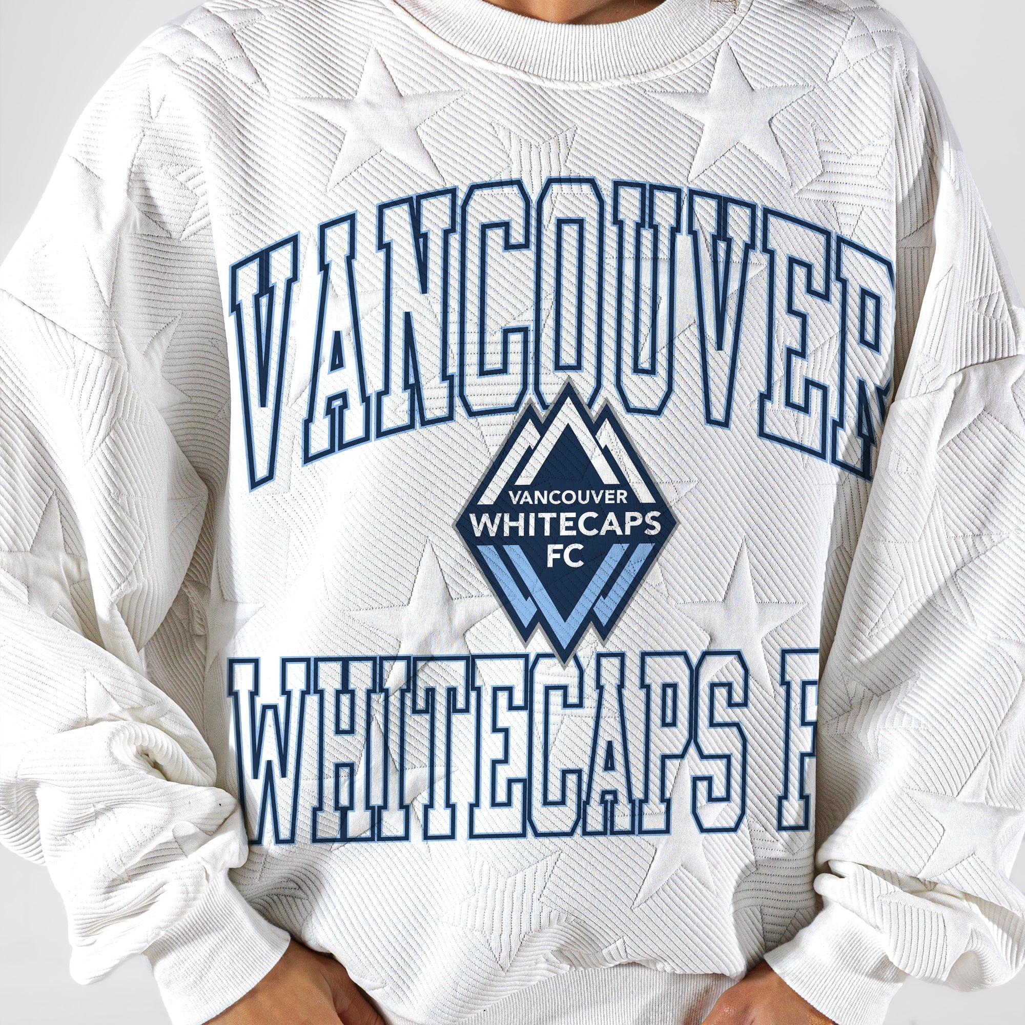 VANCOUVER WHITECAPS FC BIG PLAY ENERGY EMBOSSED STAR CREWNECK