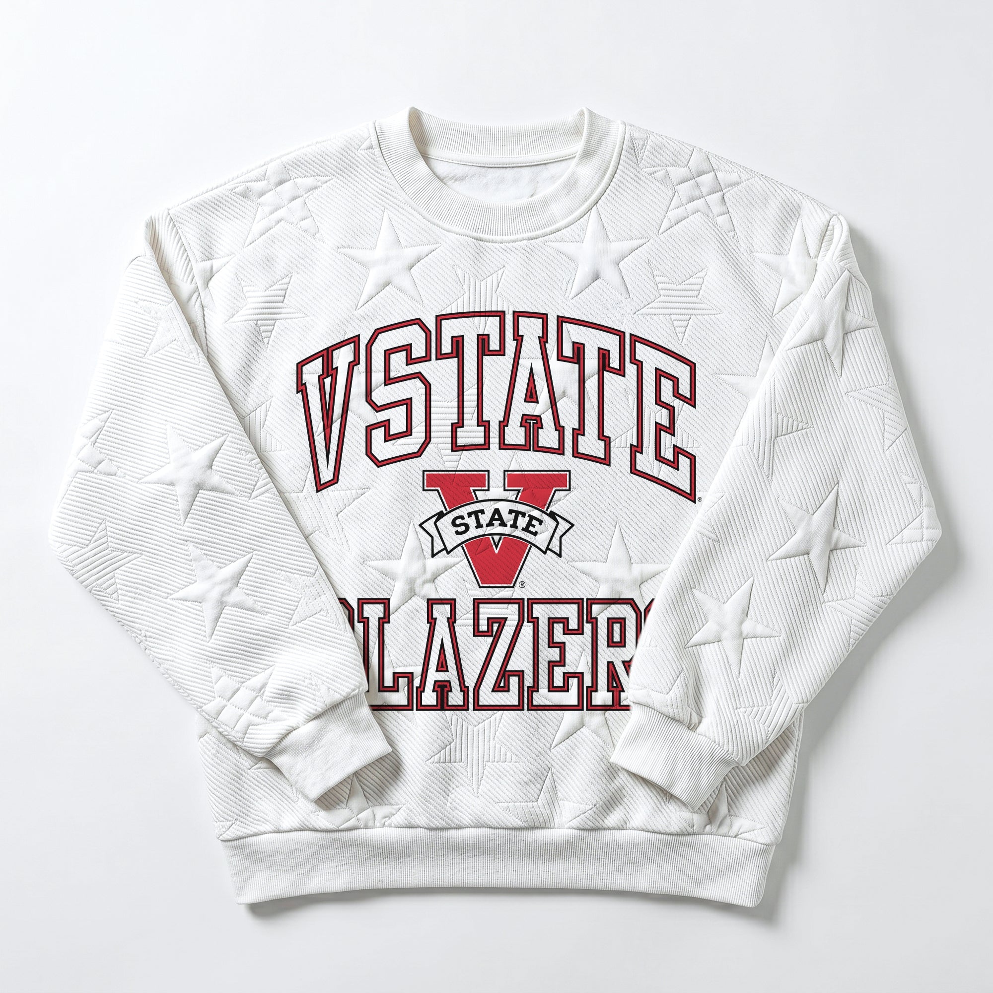 VALDOSTA STATE BLAZERS BIG PLAY ENERGY EMBOSSED STAR CREWNECK