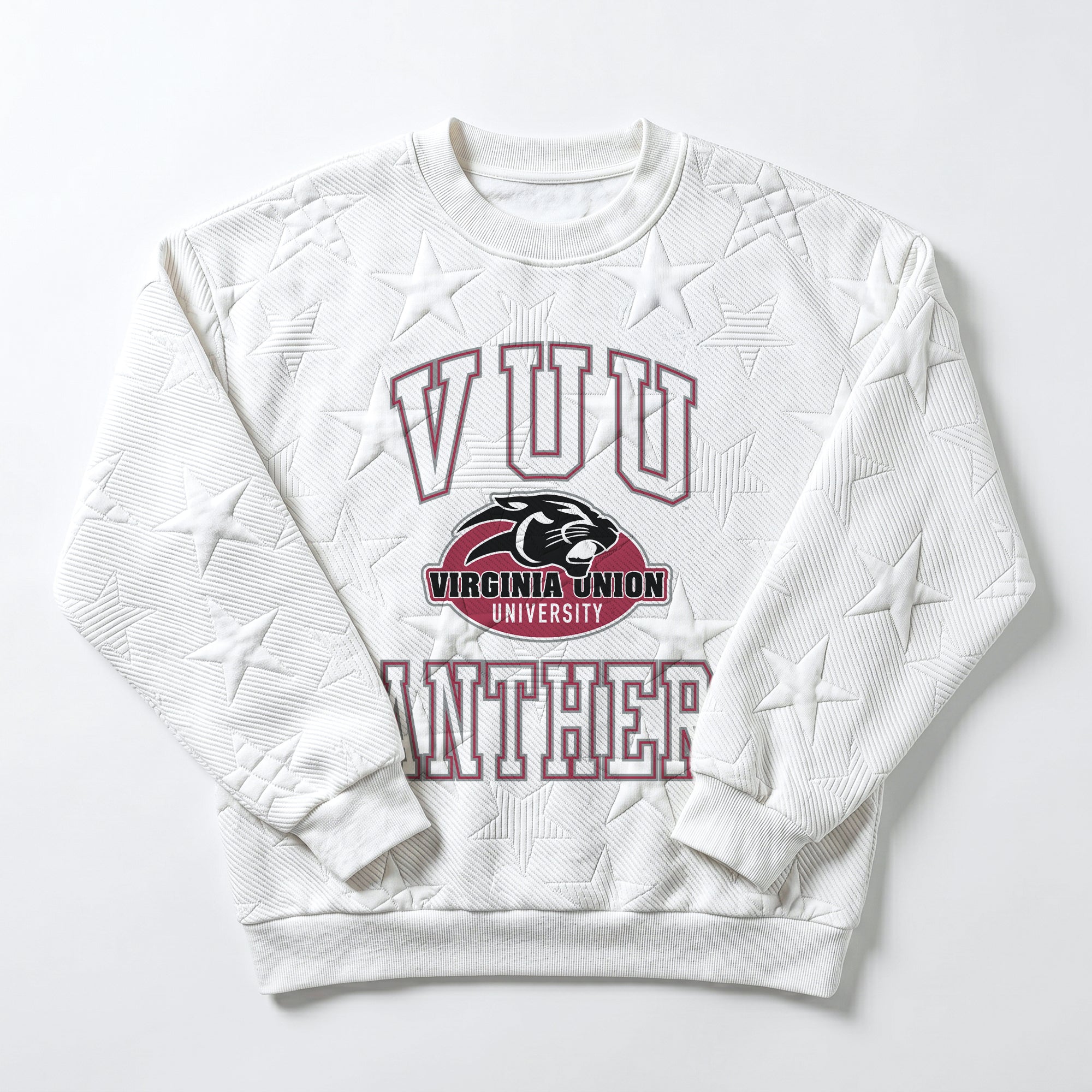 VIRGINIA UNION PANTHERS BIG PLAY ENERGY EMBOSSED STAR CREWNECK