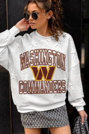 WASHINGTON COMMANDERS BIG PLAY ENERGY EMBOSSED STAR CREWNECK
