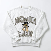 WAKE FOREST DEMON DEACONS BIG PLAY ENERGY EMBOSSED STAR CREWNECK