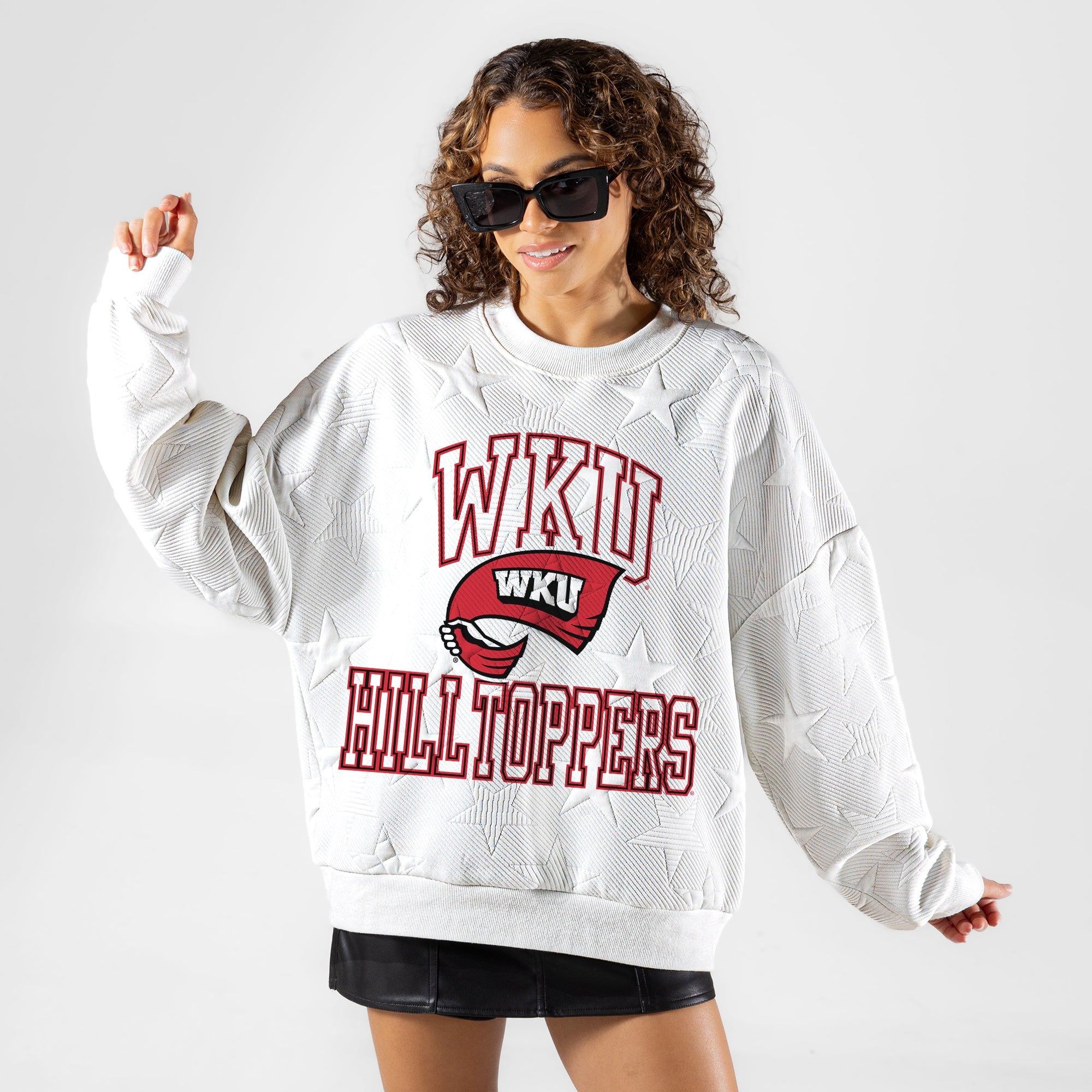 WESTERN KENTUCKY HILLTOPPERS BIG PLAY ENERGY EMBOSSED STAR CREWNECK