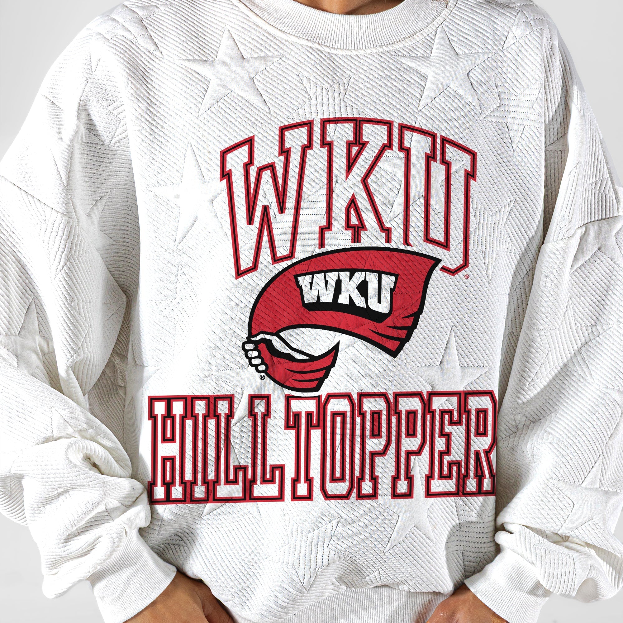 WESTERN KENTUCKY HILLTOPPERS BIG PLAY ENERGY EMBOSSED STAR CREWNECK