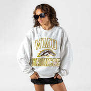 WESTERN MICHIGAN BRONCOS BIG PLAY ENERGY EMBOSSED STAR CREWNECK