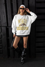 WESTERN MICHIGAN BRONCOS BIG PLAY ENERGY EMBOSSED STAR CREWNECK
