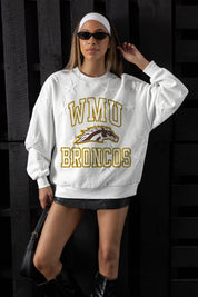 WESTERN MICHIGAN BRONCOS BIG PLAY ENERGY EMBOSSED STAR CREWNECK
