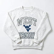 WEST VIRGINIA MOUNTAINEERS BIG PLAY ENERGY EMBOSSED STAR CREWNECK
