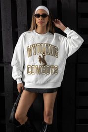 WYOMING COWBOYS BIG PLAY ENERGY EMBOSSED STAR CREWNECK