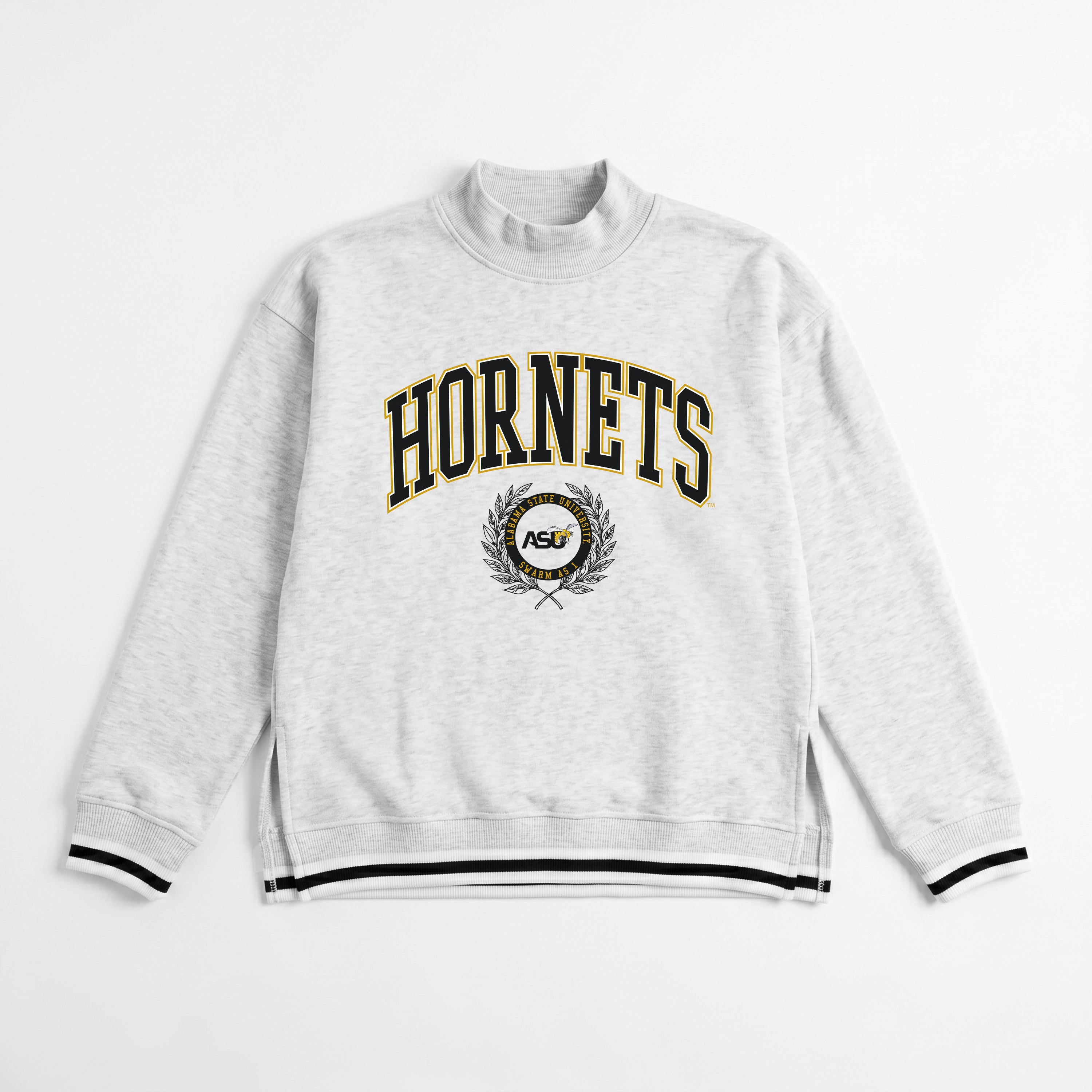 ALABAMA STATE HORNETS RALLY POINT CONTRAST MOCKNECK PULLOVER