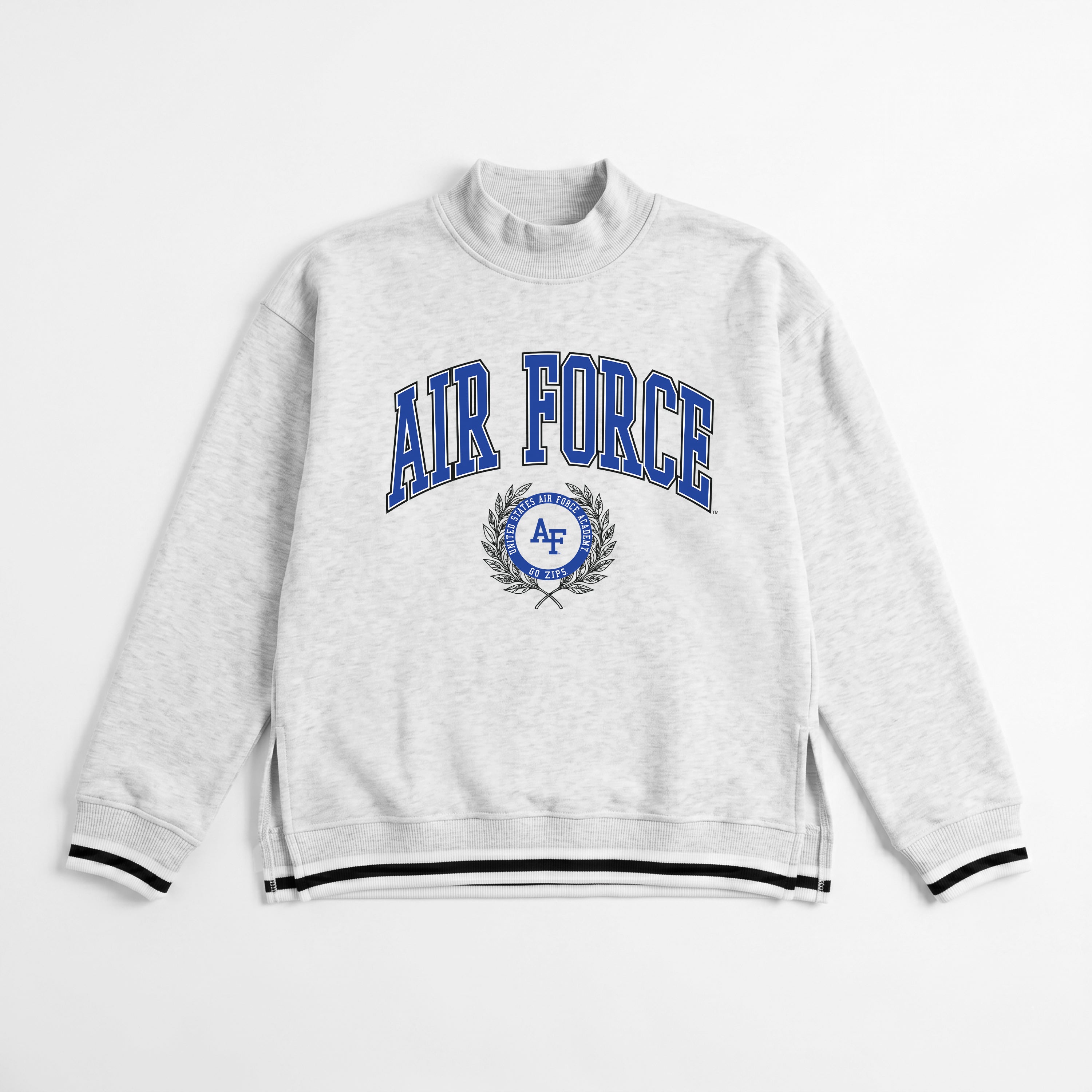 AIR FORCE FALCONS RALLY POINT CONTRAST MOCKNECK PULLOVER