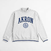 AKRON ZIPS RALLY POINT CONTRAST MOCKNECK PULLOVER