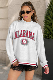 ALABAMA CRIMSON TIDE RALLY POINT CONTRAST MOCKNECK PULLOVER