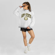APPALACHIAN STATE MOUNTAINEERS RALLY POINT CONTRAST MOCKNECK PULLOVER